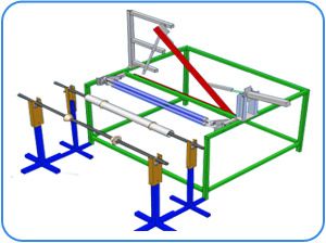 Polyethylene bag cutting and sealing machine