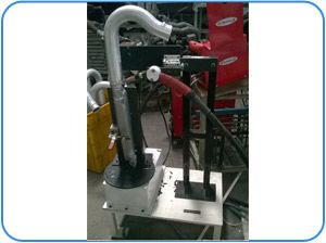 Radiator tube welding machine