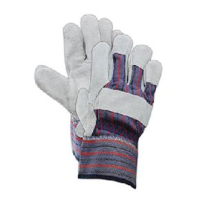 Gunn Pattern Split Leather Palm Gloves