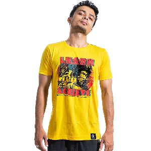 Bruce Lee Mens Round Neck T-Shirts
