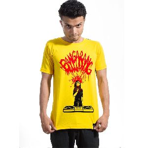 Skrillex Bangarang Mens Round Neck T-Shirts