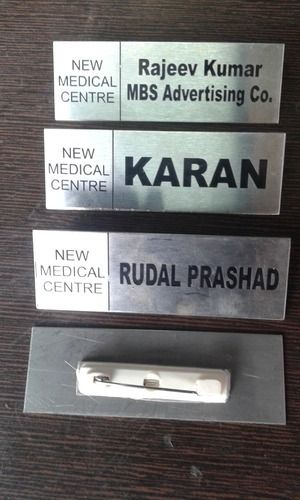 Steel Name Badge