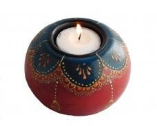 Wooden Round Candle Stand