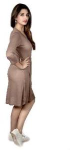 Light Brown One Piece Dress