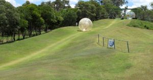 Zorbing Ball Setup