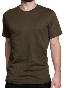 Mens Brown Round Neck Plain T-Shirts