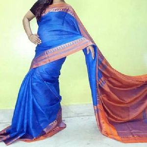 Blue Linen Sarees