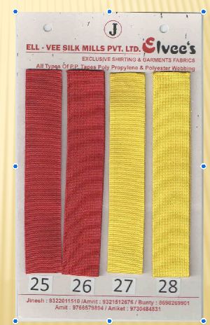 yellow polyester webbing belts