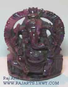 Ruby Gemstone Ganesha