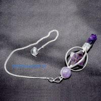 Spinning Merkaba Star Pendulum only Amethyst