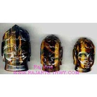 Tiger Eye Buddha Head