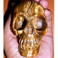 Tiger Eye Crystal Skulls