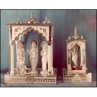 White Metal Handicraft Temple