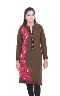 Brown Prints Kurti