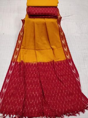 single ikkat dress materials