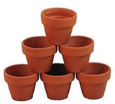 clay flower pots