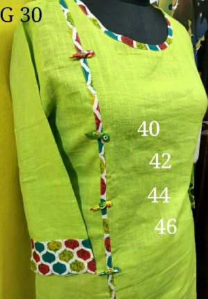 Beautifully Hand Embroidered Pure Cotton Kurti 3