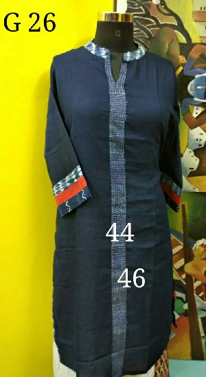 Beautifully Hand Embroidered Pure Cotton Kurti 5