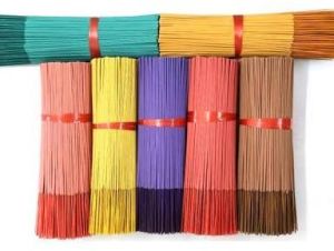 coloured incense stick