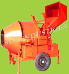 reverse drum concrete mixer