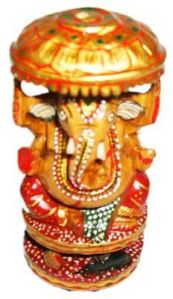 Wooden Chattar Ganesha