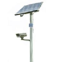 Solar camera pole