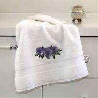 embroidered terry towels