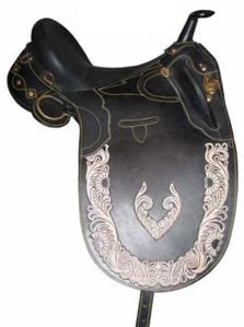 Item Code - CSI-SA-7045 Leather Stock Saddle