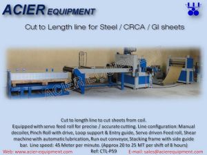 sheet cut to length line