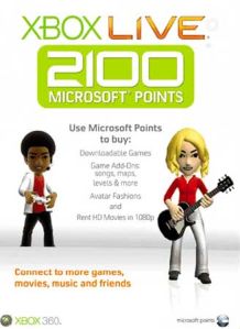 Xbox 360 Live Points 2100