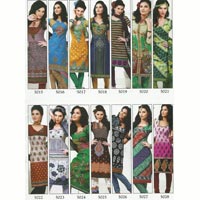 Ladies Cotton Printed Churidars with Printed Duppattas