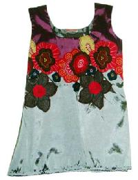 Girls Grey SilkTunic