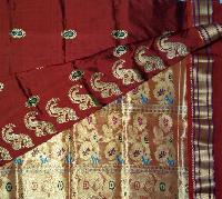 Paithani with jacquard meena work