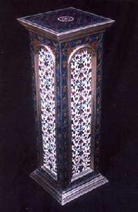 White Metal Pedestal