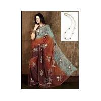 Hand Embroidered Saree