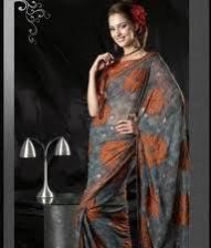 Laser Embroidered Saree