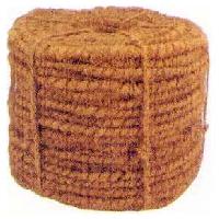 curled coir fiber ropes