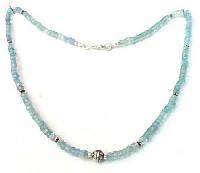 silver beaded necklace