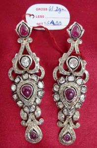 Diamond Polki Earrings (1041)