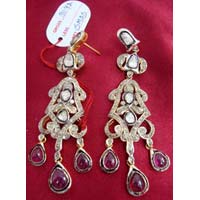 Diamond Polki Earrings (1050)