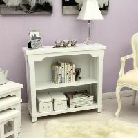 Painted Wooden Low Height Book Rack