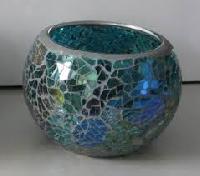 glass mosaic votive