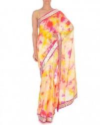 tie dye saree