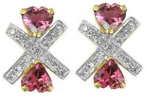 Tourmaline Diamond Earrings