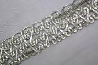 silver jari lace