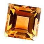 Square Citrine Gemstone