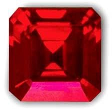 Square Garnet Gemstone