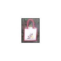 Santa and Reindeer Jute Bag