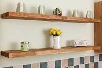 wood shelves