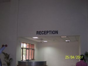 hospital signage